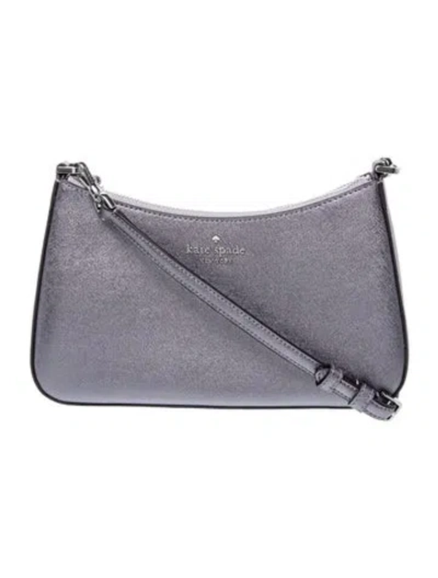 Pre-owned Kate Spade Leather Shoulder Bag In Purple