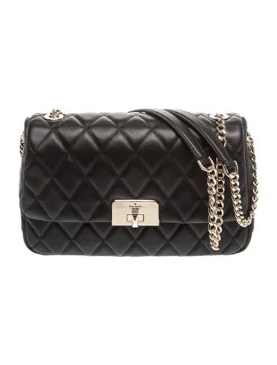 Pre-owned Kate Spade Leather Shoulder Bag W/ Tags In Black