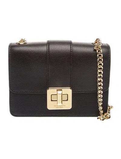 Pre-owned Kate Spade Leather Shoulder Bag W/ Tags In Black