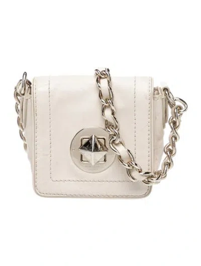 Pre-owned Kate Spade Leather Shoulder Bag In White