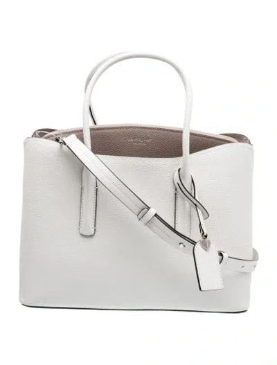 Pre-owned Kate Spade Leather Shoulder Bag In White