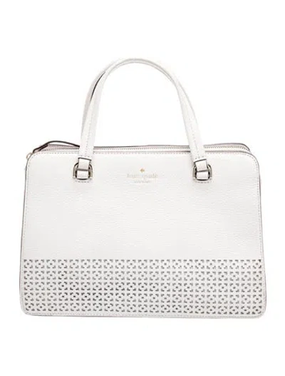 Pre-owned Kate Spade Leather Shoulder Bag In White