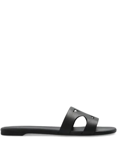 Kate Spade Leather Slides In 黑色