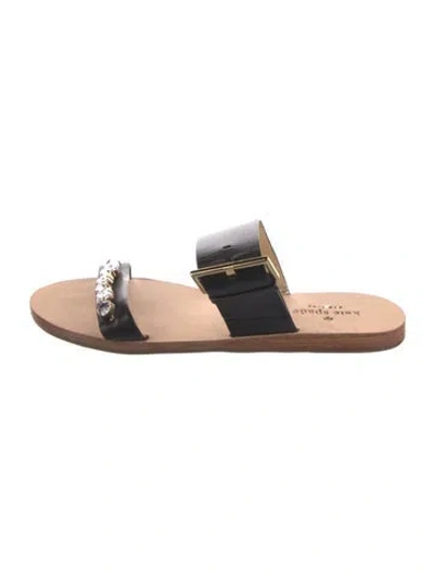 Pre-owned Kate Spade Leather Slides In Brown