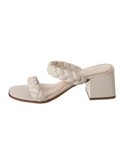 Pre-owned Kate Spade Leather Slides In Neutral