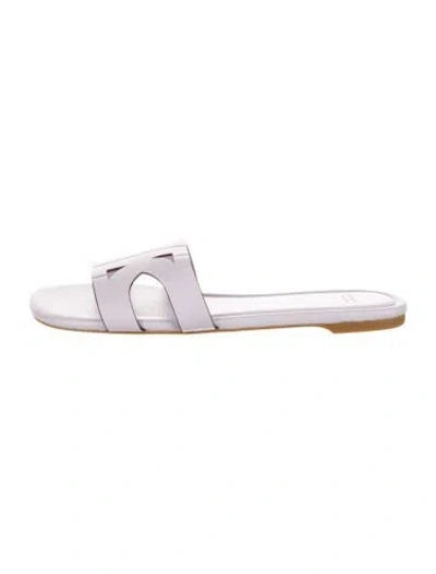 Pre-owned Kate Spade Leather Slides In Pink