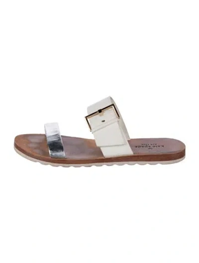 Pre-owned Kate Spade Leather Slides In Pink