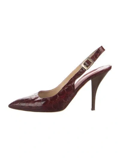 Pre-owned Kate Spade Leather Slingback Pumps In Multi