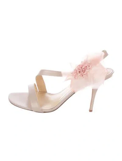 Pre-owned Kate Spade Leather Slingback Sandals In Brown