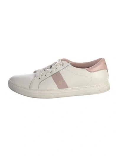 Pre-owned Kate Spade Leather Sneakers In White
