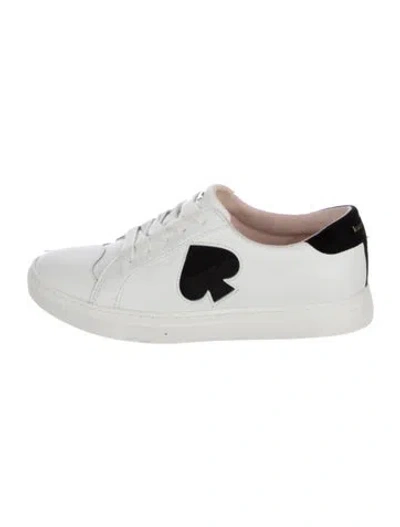 Pre-owned Kate Spade Leather Sneakers In White