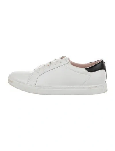 Pre-owned Kate Spade Leather Sneakers In White