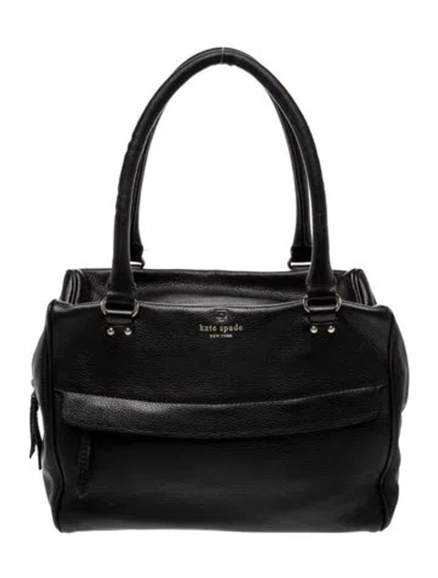 Pre-owned Kate Spade Leather Top Handle Bag In Black