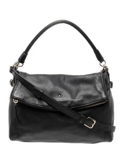 Pre-owned Kate Spade Leather Top Handle Bag In Black