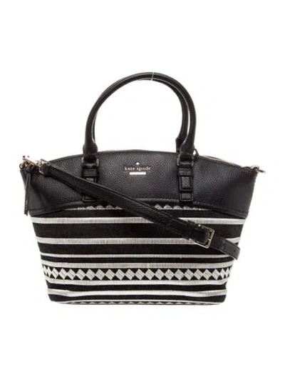 Pre-owned Kate Spade Leather Top Handle Bag In Black
