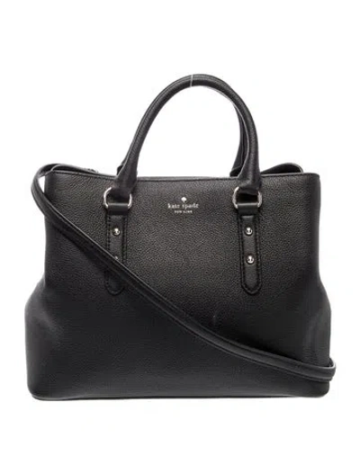 Pre-owned Kate Spade Leather Top Handle Bag In Black