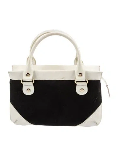 Pre-owned Kate Spade Leather Top Handle Bag In Black