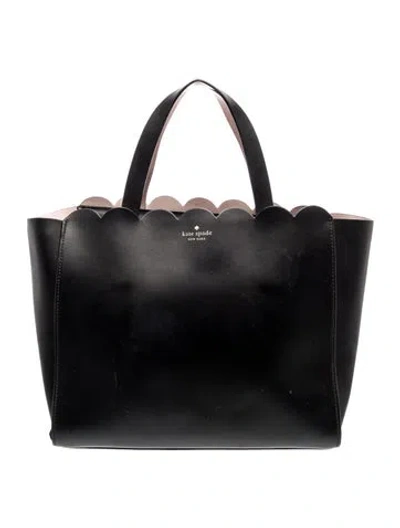 Pre-owned Kate Spade Leather Top Handle Bag In Black