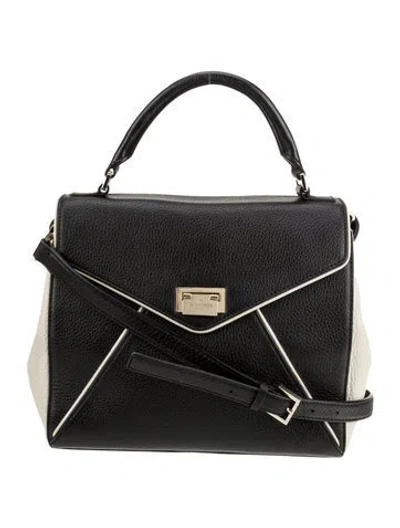 Pre-owned Kate Spade Leather Top Handle Bag In Black