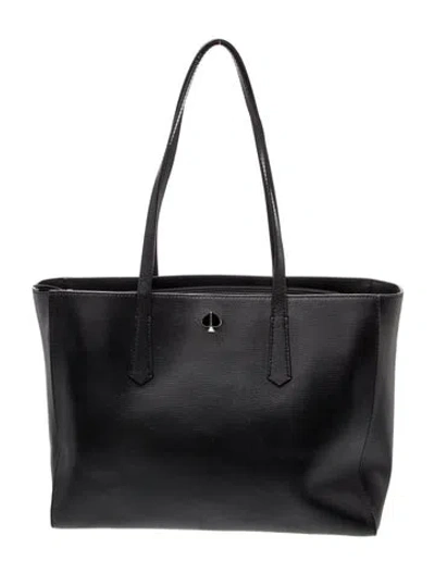 Pre-owned Kate Spade Leather Top Handle Bag In Black