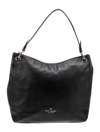 Pre-owned Kate Spade Leather Top Handle Bag In Black