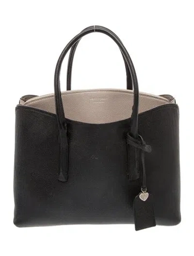 Pre-owned Kate Spade Leather Top Handle Bag In Black