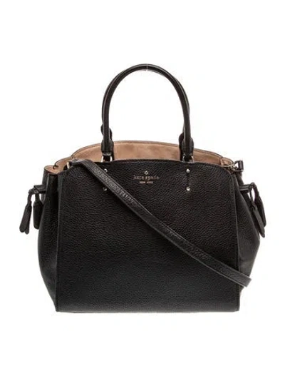Pre-owned Kate Spade Leather Top Handle Bag In Black
