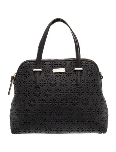 Pre-owned Kate Spade Leather Top Handle Bag In Black