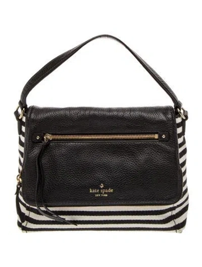 Pre-owned Kate Spade Leather Top Handle Bag In Black