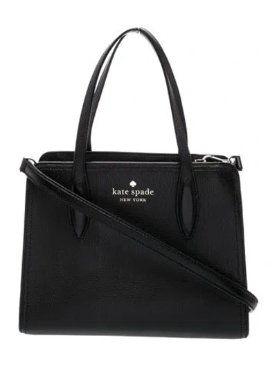Pre-owned Kate Spade Leather Top Handle Bag In Black