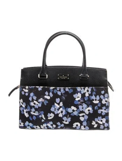 Pre-owned Kate Spade Leather Top Handle Bag In Black