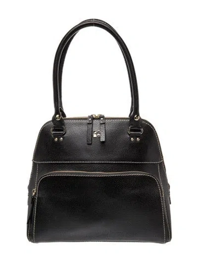 Pre-owned Kate Spade Leather Top Handle Bag In Black