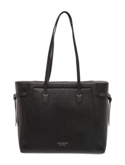 Pre-owned Kate Spade Leather Top Handle Bag In Black