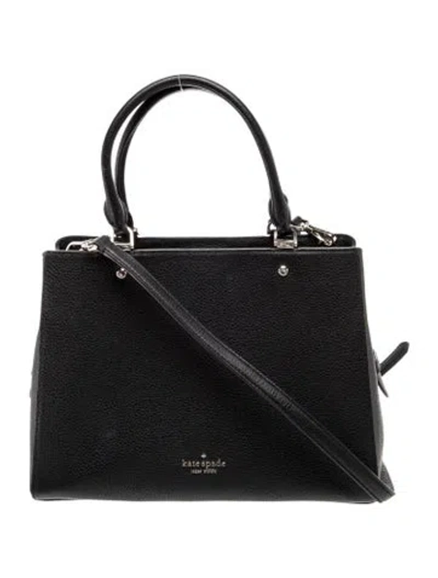 Pre-owned Kate Spade Leather Top Handle Bag In Black