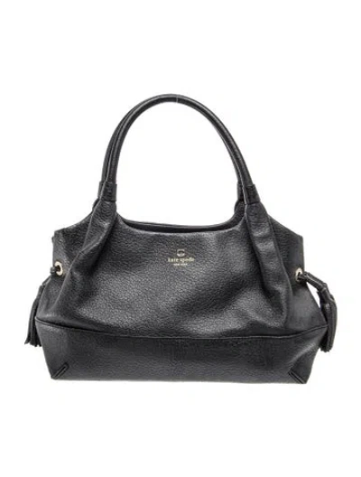 Pre-owned Kate Spade Leather Top Handle Bag In Black