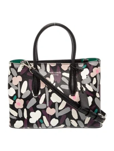 Pre-owned Kate Spade Leather Top Handle Bag In Black