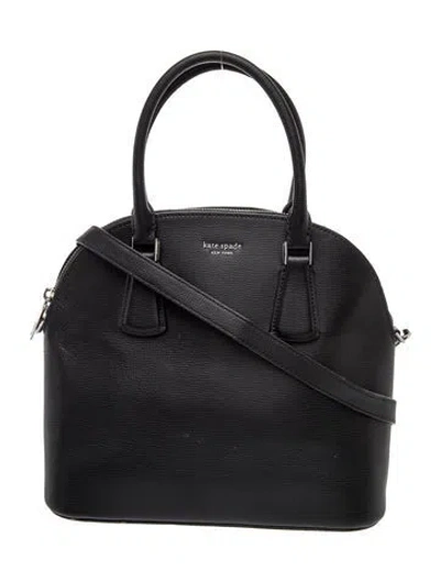 Pre-owned Kate Spade Leather Top Handle Bag In Black
