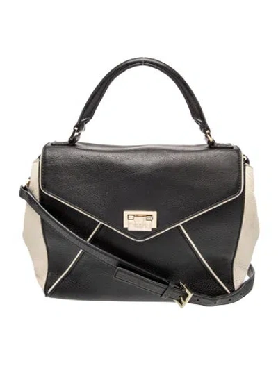 Pre-owned Kate Spade Leather Top Handle Bag In Black
