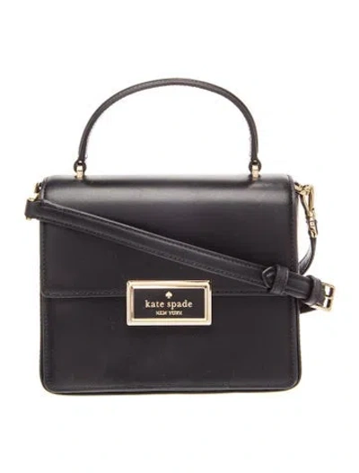 Pre-owned Kate Spade Leather Top Handle Bag In Black