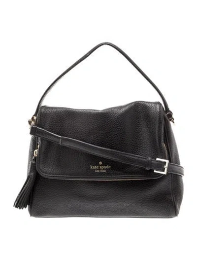 Pre-owned Kate Spade Leather Top Handle Bag In Black