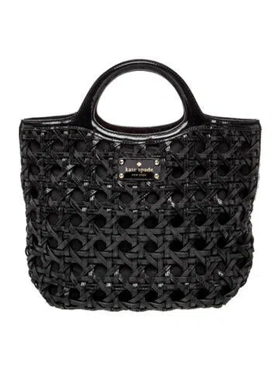 Pre-owned Kate Spade Leather Top Handle Bag In Black