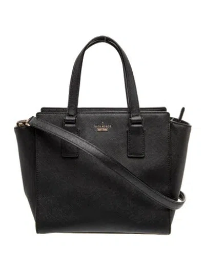 Pre-owned Kate Spade Leather Top Handle Bag In Black
