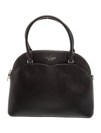 Pre-owned Kate Spade Leather Top Handle Bag In Black