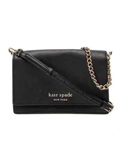 Pre-owned Kate Spade Leather Top Handle Bag In Black