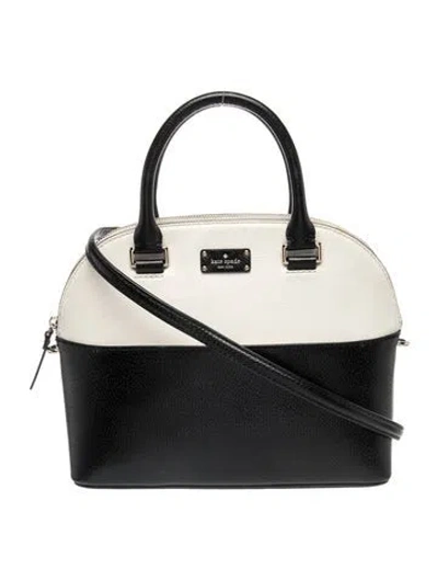 Pre-owned Kate Spade Leather Top Handle Bag In Black