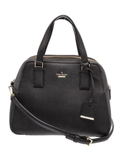 Pre-owned Kate Spade Leather Top Handle Bag In Black