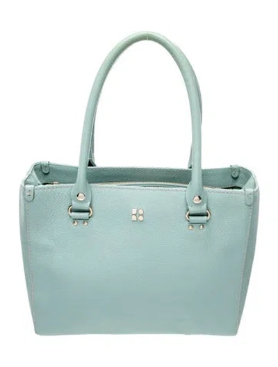 Pre-owned Kate Spade Leather Top Handle Bag In Blue