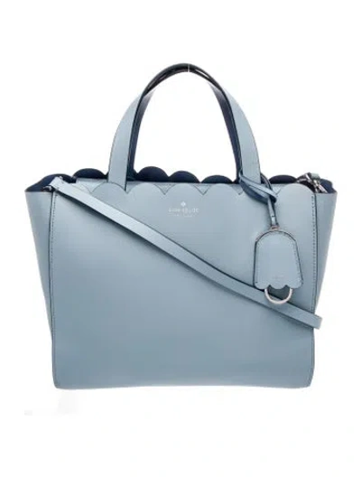 Pre-owned Kate Spade Leather Top Handle Bag In Blue