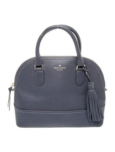 Pre-owned Kate Spade Leather Top Handle Bag In Blue