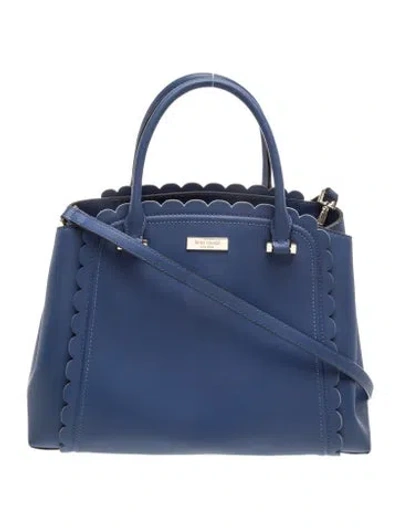 Pre-owned Kate Spade Leather Top Handle Bag In Blue
